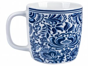 Mug Coffee Blue Wh Floral