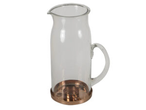 Glass Jug Lantern-Copper Base 23x10x15x1