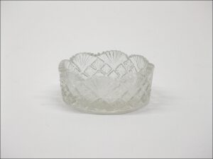 Glass Dish Patterned 6x6x2.5