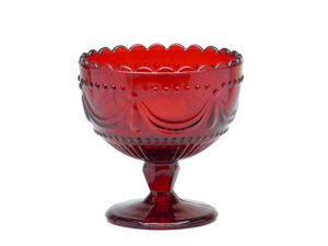 Barogue Sundae Glass Red 10.4×10.4×10.4
