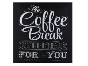 Coffee Break Black&Wh Wall Canvas 30×40