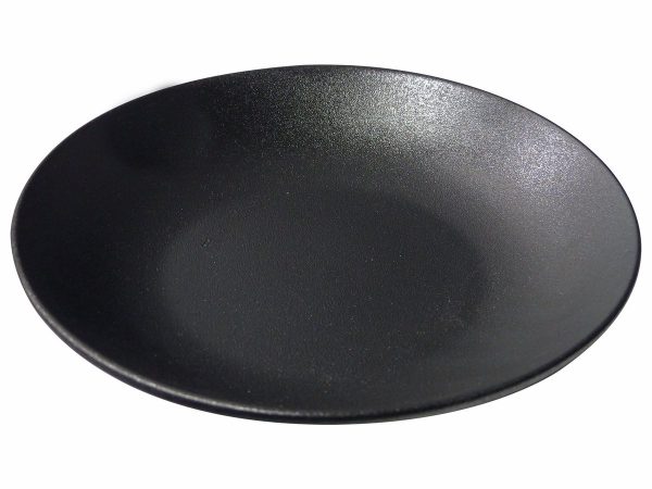 PLATE OVAL BLACK DINNER 30X21.5