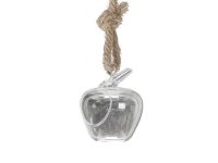 APPLE HANGING VASE/ ROPE H:12.5CM D9.5