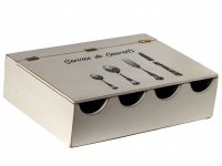Cutlery Hlder Lrge Cream French 40x28x11