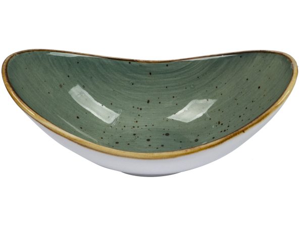 Bowl Med Oval Green