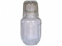 CARAFE SET GLASS STAIGHT LINES
