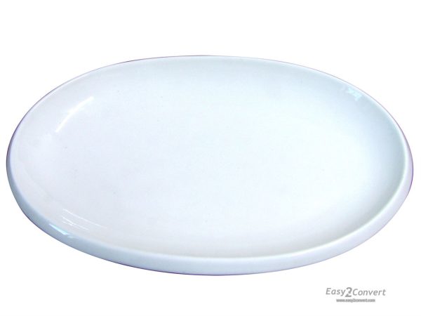 PLATTER OVAL WH 42X26X5