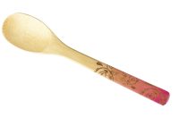 BAMBOO SPOON FLOWERS PATT 30X6CM