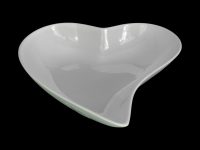 CURVED HEART BOWL WHITE 24X23.5X5.5