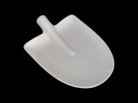ROUND NOSED SPADE PLATE WHITE 25X18X5