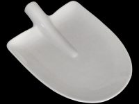 ROUND NOSED SPADE PLATE WHITE WH 35X26X8