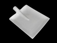 FLAT EDGE SPADE PLATE WHITE 30X23X6.5