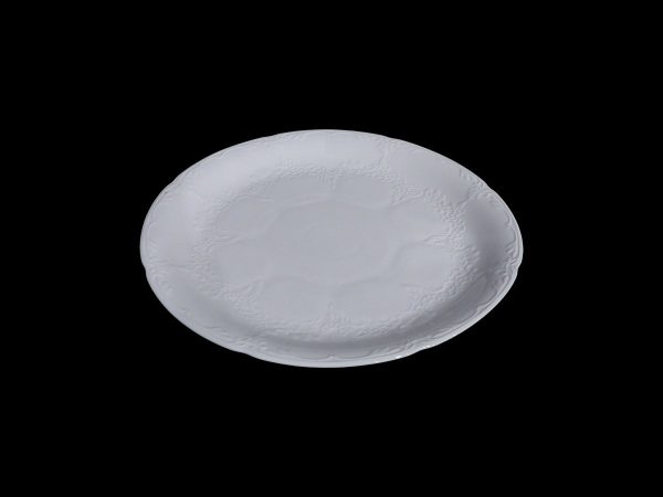 PLATE SIDE EMBOSSED WH 20.5 X2