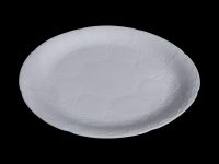 PLATE EMBOSSED DINNER 31CM WH