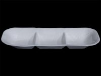DISH EMBOSSED 2 DIVISION WH 36X13X4.5