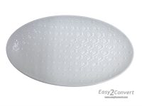 PLATTER OVAL EMBOSSED DES 36X19.5