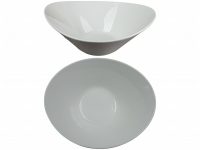 BOWL OVAL BOAT WH 30X25X12