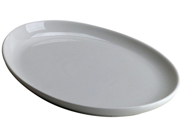 PLATTER OVAL WHITE 25X18.5X2.5