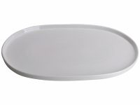 PLATTER OVAL LARGE WHITE 38X25X2.3