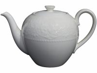 TEAPOT EMBOSED WH