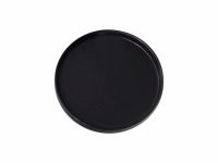 PLATE SIDE RND BLK 19.5X19.5X2