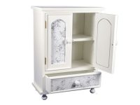 Grey_AND_Wh Floral 2 Door/Drawer unit