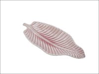 PINK LEAF PLATE 26.5CM   26.5*12*4.5