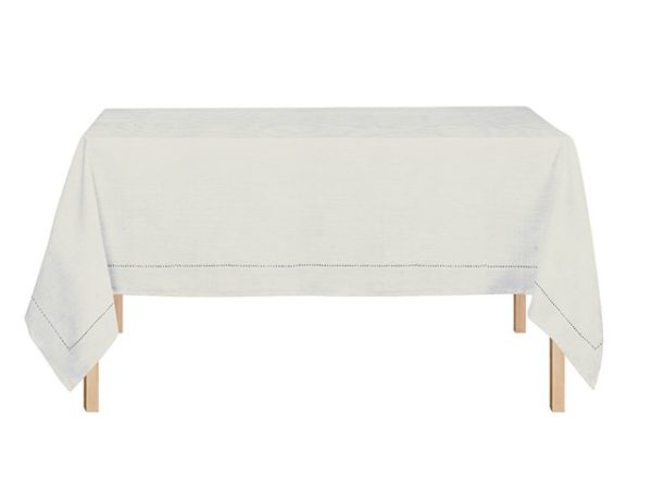 SOLID LINEN HEM STITCH/RUNNER 60 X 275
