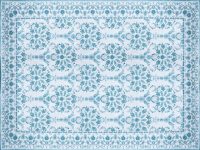 WH GREEN FLORAL RUNNER 60X370