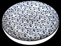 BOWL SALAD FLORAL BLUE WHITE 30.5X30.5X7