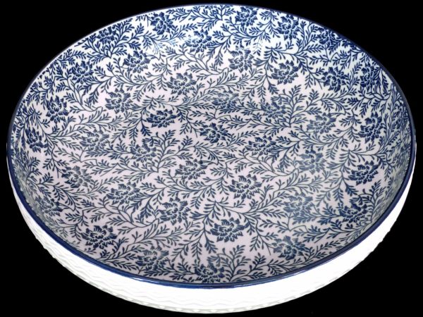 bkue willow salad bowl