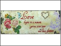 Metal Hanging Plague Love