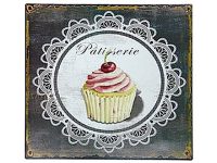 Metal Wall plague cupcake 30x3