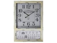 Wall Clock _AND_ Calendar Cream 50x70