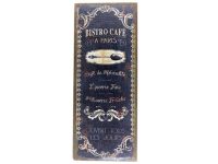 Bistro Cafe Flax Print 20x52cm