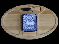 Wooden Board/Knife _AND_ Rect Plate Small