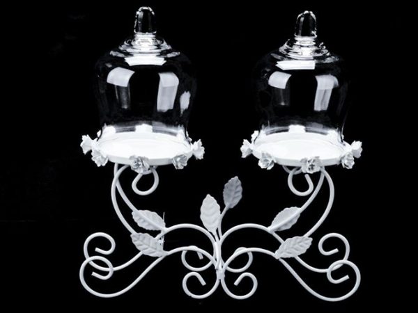 2 pc Cake Server Wh 24x10.5x24