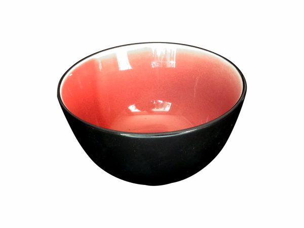 BOWL BLK PINK 14X14X7.5