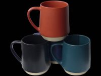MUG SET 4 COL PLAIN ASS