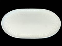 PLATE OVAL SMALL PATT BORDER 23X16