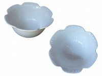 BOWL WH PETAL 16CM DIA