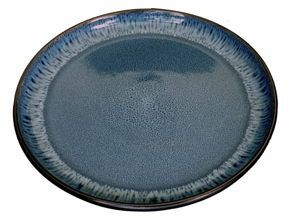 PLATE DINNER BLUE 26X26X2