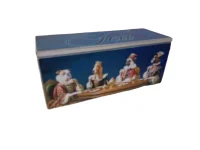 Novelty Rectangular Tea Storage Box - Decorative Dog Portrait Design - Vintage-Style Wooden Tea Caddy