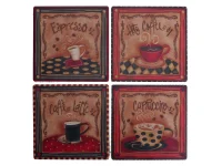 COASTERS COFFEE ASS SET 4