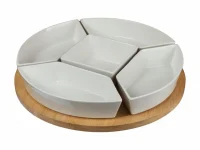 LAZY SUSAN BAMBOO SET 30X30X5.5