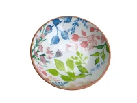 PLATE CERAMIC 8'' FLORAL PINK