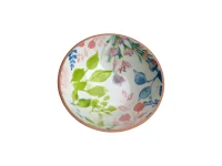 BOWL CERAMIC 6025'' FLORAL PINK