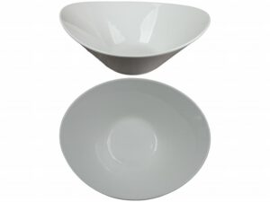 BOWL OVAL BOAT WH 30X25X12