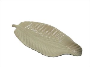 Cream Leaf Platter