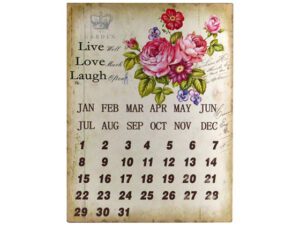 Live Love Laugh Calendar 25x33cm